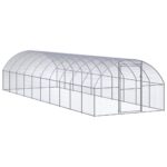 Outdoor Chicken Coop 3x10x2mGalvanised Steel