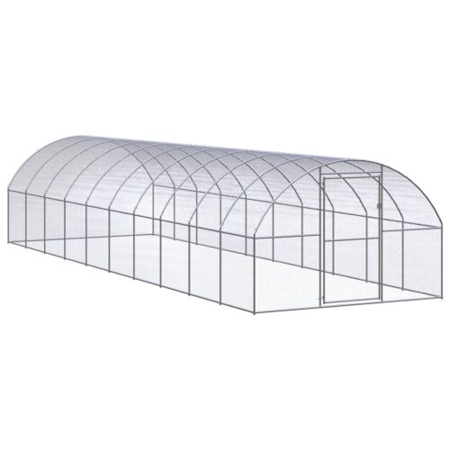 Outdoor Chicken Coop 3x10x2mGalvanised Steel