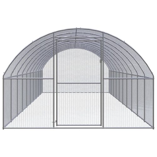Outdoor Chicken Coop 3x10x2mGalvanised Steel - Image 2