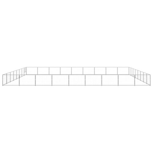 Dog Kennel Silver 72m² Steel - Image 2