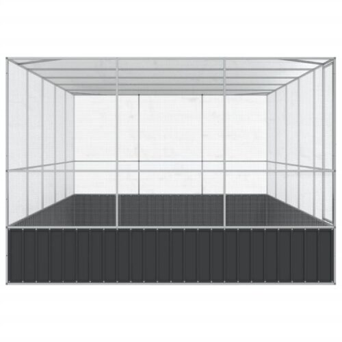 Aviary with Extension Silver 518x307x212cm Steel - Image 4