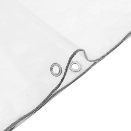 Clear Tarpaulin with Eyelets 3x8M Polyethylene Camping Garden Poly Tarps Cover - Image 8