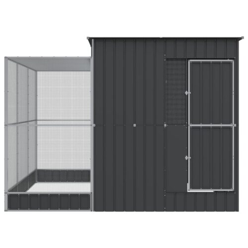 Aviary with Extension Silver 290x303x216cm Steel - Image 3