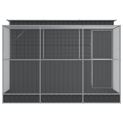 Aviary with Extension Silver 290x303x216cm Steel - Image 4