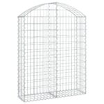 Arched Gabion Basket 100x30x120/140cm Galvanised Iron