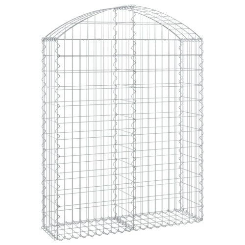 Arched Gabion Basket 100x30x120/140cm Galvanised Iron