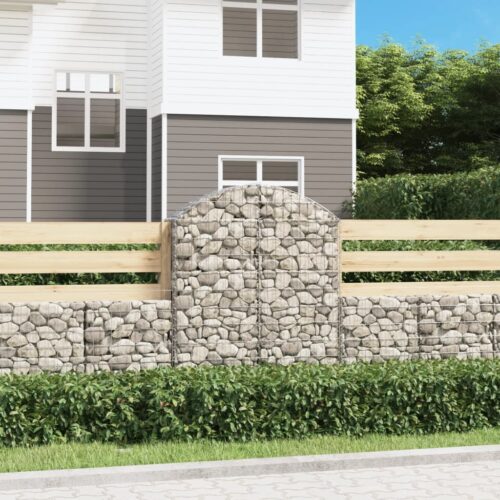 Arched Gabion Basket 100x30x120/140cm Galvanised Iron - Image 6