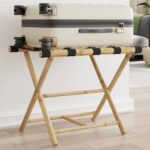 Folding Luggage Rack 62x42x50.5cm Bamboo