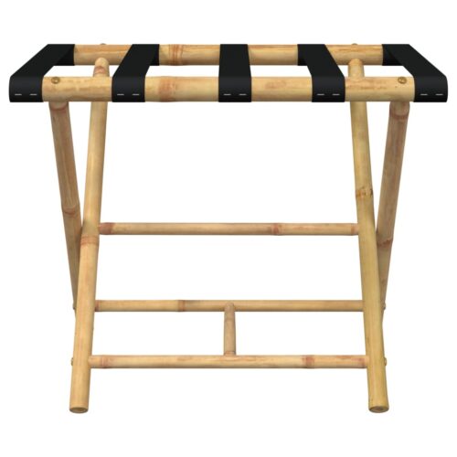 Folding Luggage Rack 62x42x50.5cm Bamboo - Image 4