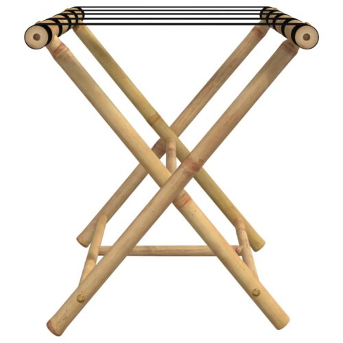 Folding Luggage Rack 62x42x50.5cm Bamboo - Image 5
