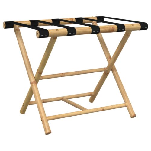 Folding Luggage Rack 62x42x50.5cm Bamboo - Image 6