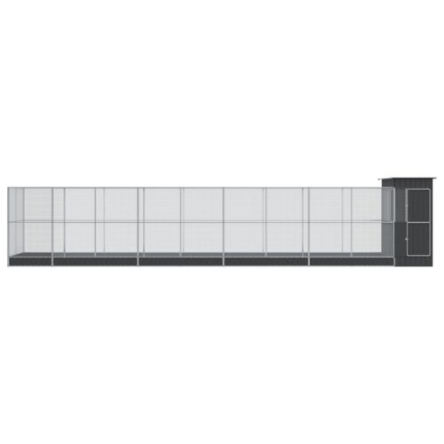 Aviary with Extension Silver 1037x203x216cm Steel - Image 3