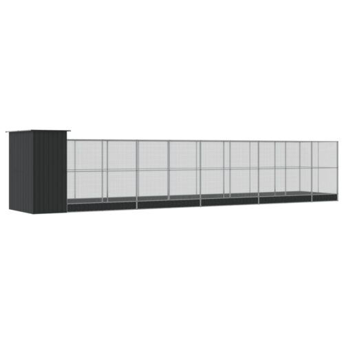 Aviary with Extension Silver 1037x203x216cm Steel - Image 5