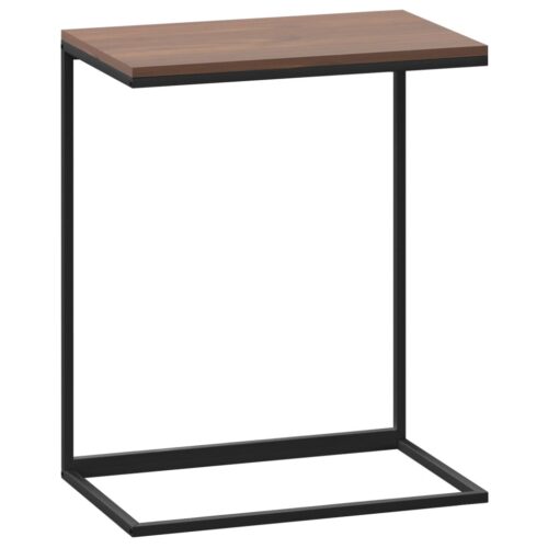 Wooden Side Table Black 55x35x66cm - Image 2