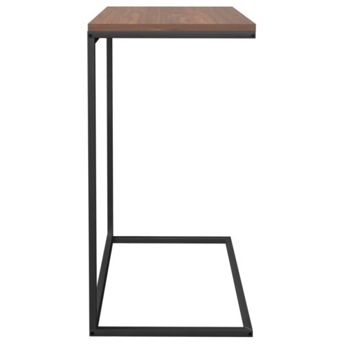 Wooden Side Table Black 55x35x66cm - Image 4
