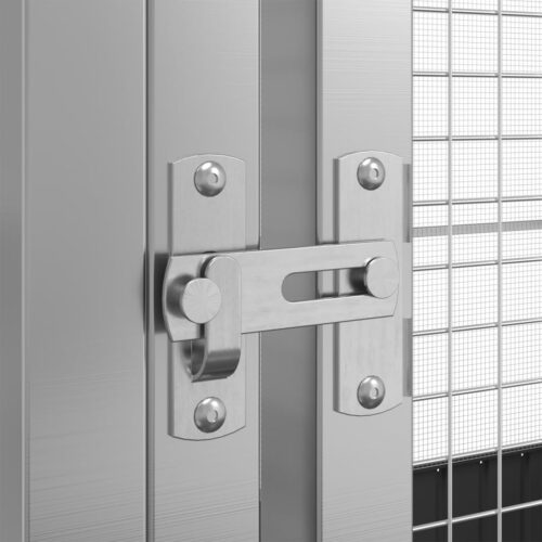 Aviary with Extension Silver 911x303x216cm Steel - Image 7