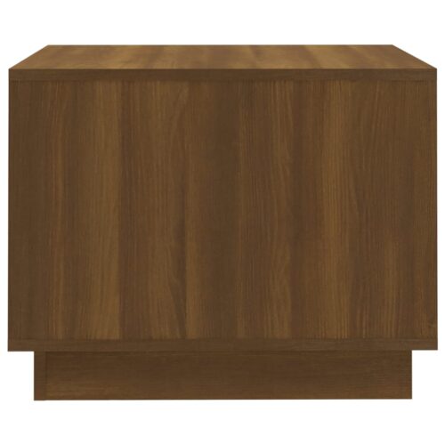 Wooden Coffee Table Brown Oak 55x55x43cm - Image 6