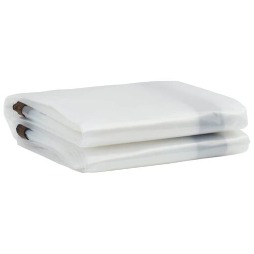 Clear Tarpaulin with Eyelets 4x6M Polyethylene Camping Garden Poly Tarps Cover - Image 3