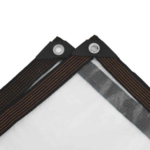 Clear Tarpaulin with Eyelets 4x6M Polyethylene Camping Garden Poly Tarps Cover - Image 6