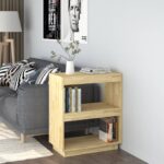 Book Cabinet 60x35x71cm Solid Pinewood