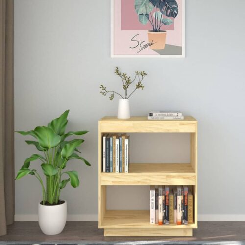 Book Cabinet 60x35x71cm Solid Pinewood - Image 5