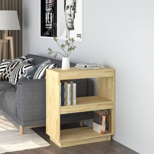 Book Cabinet 60x35x71cm Solid Pinewood - Image 10