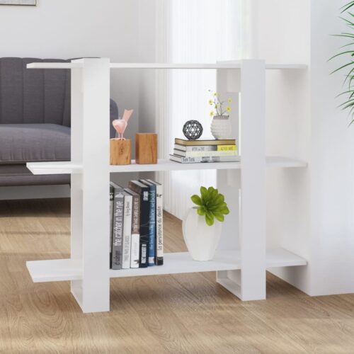 Book Cabinet Room Divider White 100x30x87cm
