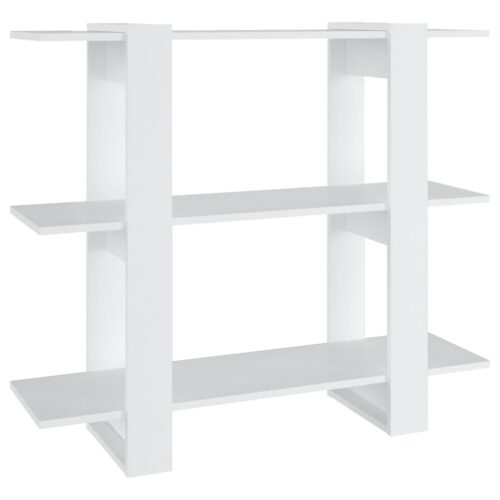 Book Cabinet Room Divider White 100x30x87cm - Image 2
