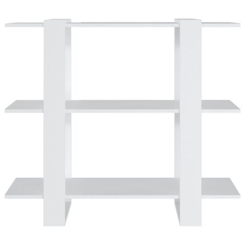 Book Cabinet Room Divider White 100x30x87cm - Image 3