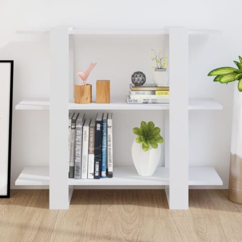 Book Cabinet Room Divider White 100x30x87cm - Image 6