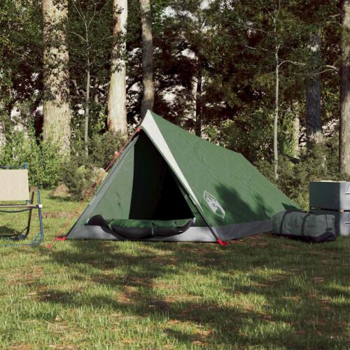 Camping Tent 2-Person Green Waterproof - Image 3