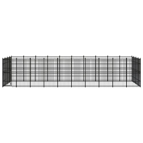 Outdoor Dog Kennel Steel 36.86m² - Image 2