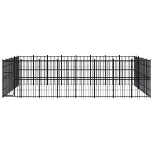 Outdoor Dog Kennel Steel 44.24m² - Image 2