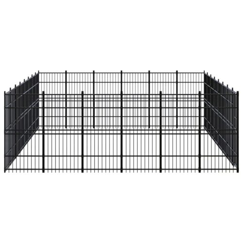 Outdoor Dog Kennel Steel 44.24m² - Image 3