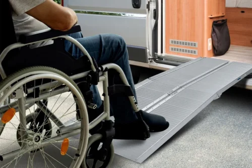Orthonica 24in Foldable Steel Wheelchair in Black Steel Frame Heavy-Duty Disability Aid - Image 9