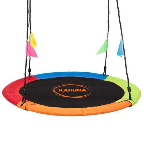 Kahuna Kids 1.2m Tree Saucer Swing Set Round with Hanging Straps 400kg Capacity - Image 2