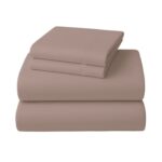 4-Piece Set King Size Bed Sheets 1000TC Cotton Rich Flat Fitted Sheets Linen