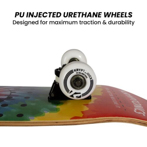 Kryptonics 31-inch Star Series Complete Skateboard Cruise Board Rainbow Dot - Image 4