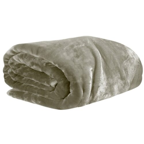 Laura Hill XL Double-Sided Oversized Faux Mink Blanket 305x305cm Olive - Image 2