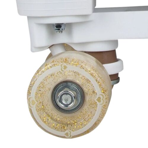 Circle Society Adjustable Quad Kids Roller Skates Metallic Rose Gold - Image 6