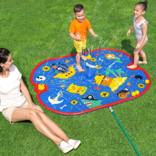 Bestway Kids Splash Pad Pool Sprinkler Spray Play Mat Water Fun Toys 170cm x140cm - Image 7