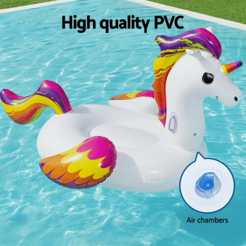 Bestway Unicorn Float Rider Inflatable Ride On Floating Pool Lounger 224x156CM - Image 4