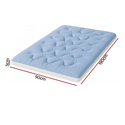 Giselle 5cm Mattress Topper Pillowtop toppers Double-Sided Single - Image 2