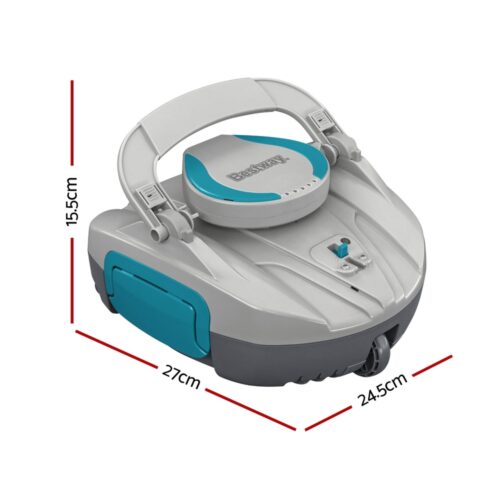 Bestway Robotic Pool Cleaner Cordless Automatic Robot Clean Swimming Pools Floor - Image 2