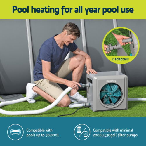 Bestway 4.4kW Pool Heater Water Temperature Heating Fit Pools up to 30,000L - Image 4