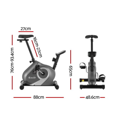 Everfit Under Desk Exercise Bike Magnetic Resistance Cardio workouts 120kg Capacity - Image 2