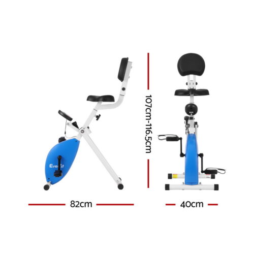 Everfit Under Desk Exercise Bike Magnetic Resistance X-bike Workouts 100kg Capacity - Image 2
