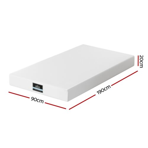 Giselle 20cm Memory Foam Mattress Green Tea Single - Image 2