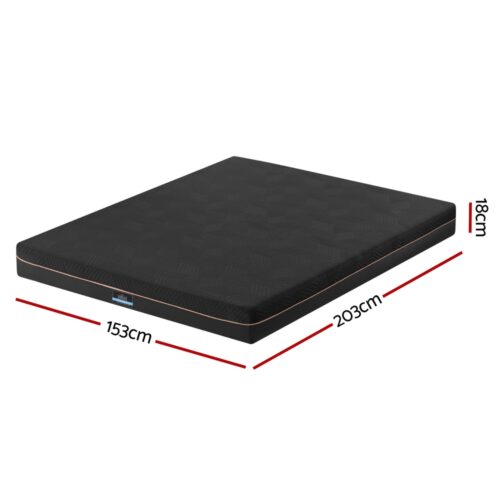 Giselle 18cm Memory Foam Mattress Green Tea Foam Cool Gel Foam Mattresses Queen - Image 2