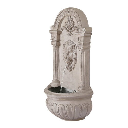 Gardeon Solar Fountain Water Feature Wall Mount Garden Fountains 77CM Beige - Image 3
